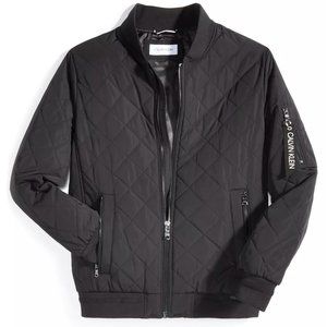 Calvin Klein Men's Jacket Black With Arm Pocket Zipper Nwt Size Small